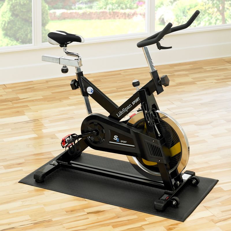 Exercise Equipment Mat for Indoor Cycles Recumbent Bikes Exercise 60"x 30" 